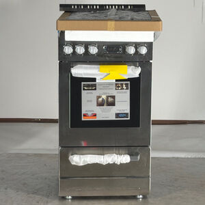 Avanti ELITE Series 20 in. 2.1 cu. ft. Gas Range with 4 Sealed Burners - Stainless Steel (Open Box Good Condition), , hires