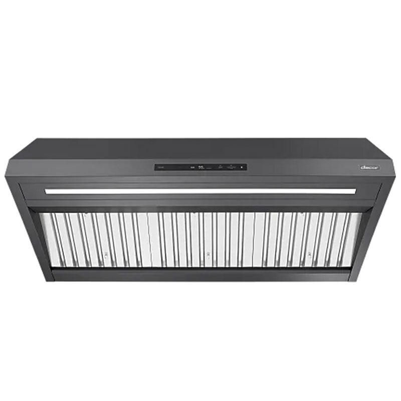Dacor 48 in. Smart Ducted Canopy Pro Style Style Range Hood with 1200 CFM, 4 Fan Speeds & 1 LED Light - Graphite Stainless, , hires