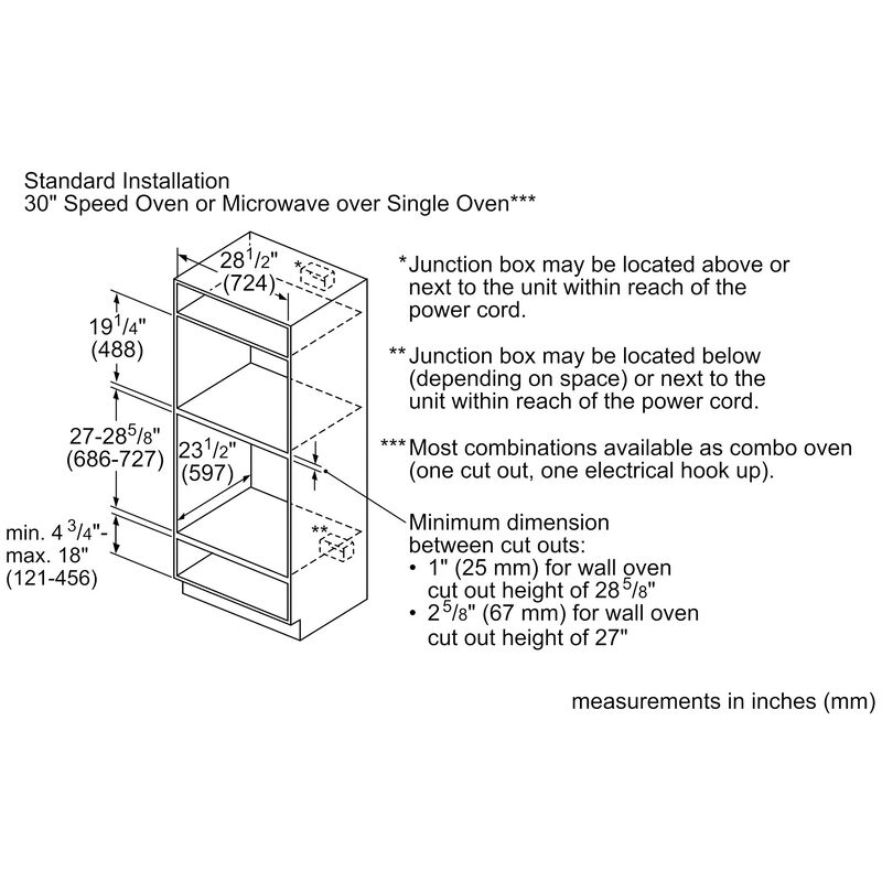 Bosch 800 Series 30 in. 1.6 cu. ft. 1000W Built-In Microwave with Convection & Sensor Cooking - Stainless Steel, , hires