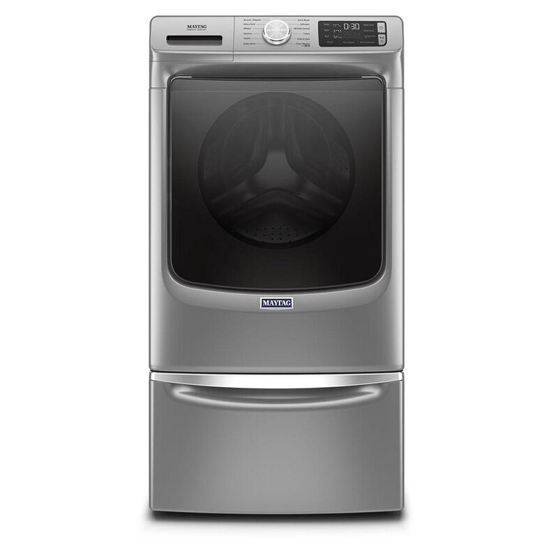 Maytag 27 in. 7.3 cu. ft. Stackable Electric Dryer with Extra Power, Sanitize, Steam & Quick Dry Cycle - Metallic Slate, Metallic Slate, hires