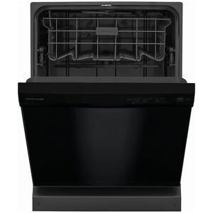 Frigidaire 24 in. Front Control Dishwasher with 54 dBa Sound Level, MaxDry & Pocket - Black, Black, hires