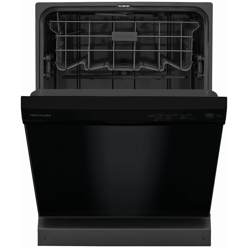 Frigidaire 24 in. Front Control Dishwasher with 54 dBa Sound Level, MaxDry & Pocket - Black, Black, hires