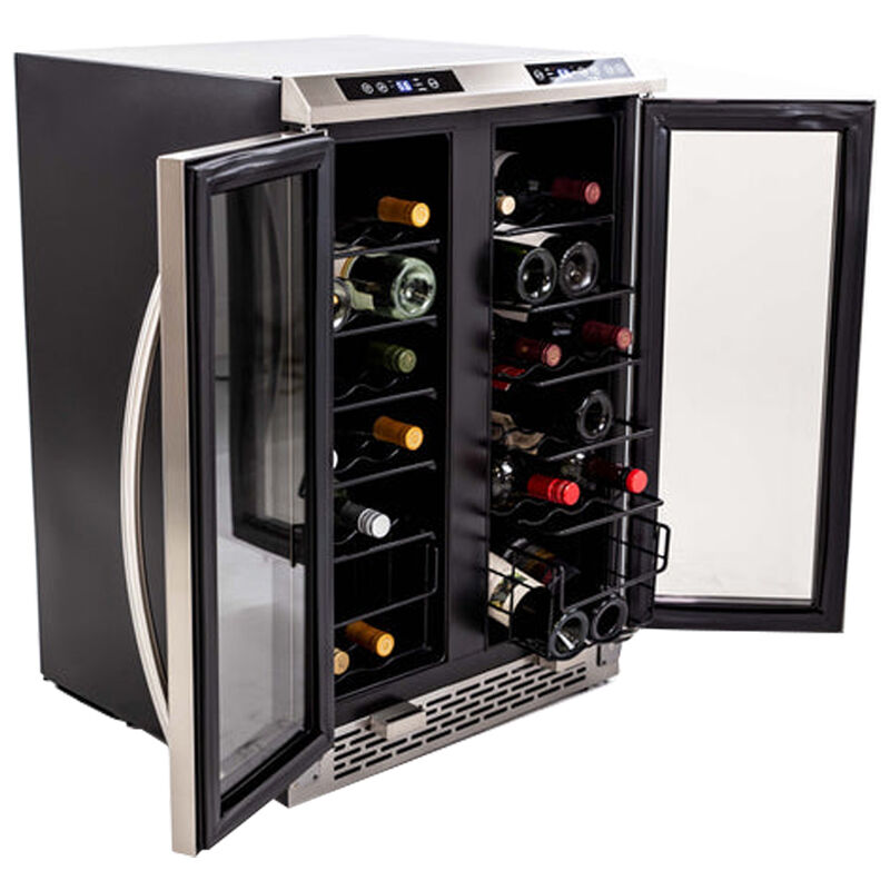 Avanti 24 in. Undercounter Wine Cooler with Dual Zones & 38 Bottle