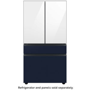 Samsung BESPOKE 4-Door French Door Top Panel for Refrigerators - White Glass, , hires