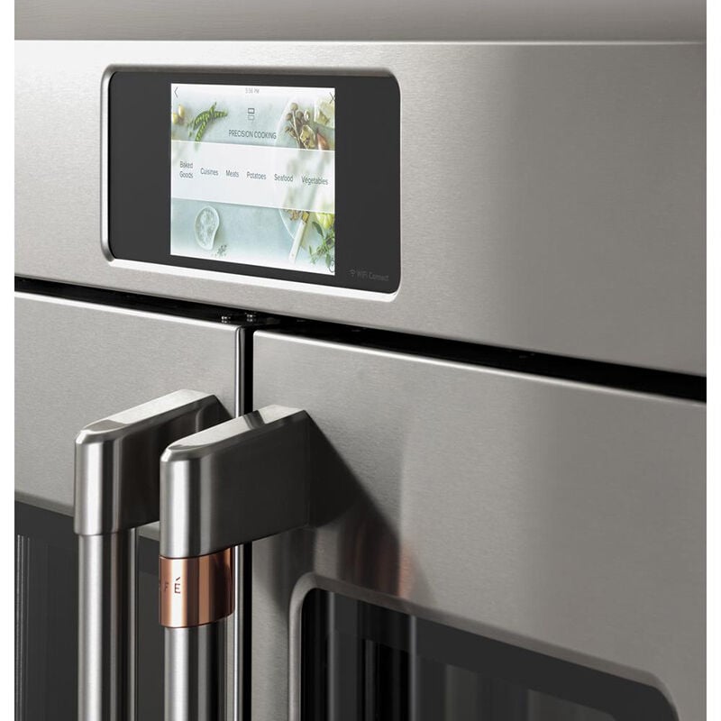 Cafe Professional Series 30 in. 5 cu. ft. Smart Electric Single Wall Oven with True European Convection - Matte Black, Matte Black, hires