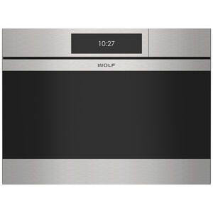 Wolf M Series 24 in 1.7 cu. ft. Electric Wall Oven with Standard Convection & Steam Clean - Stainless Steel, , hires
