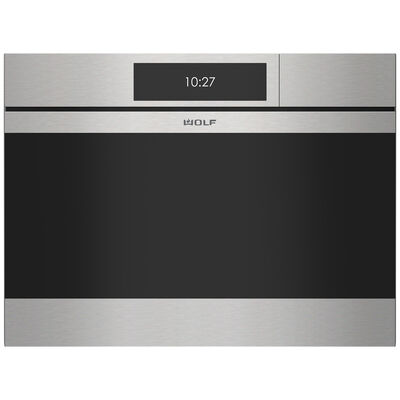 Wolf M Series 24 in 1.7 cu. ft. Electric Wall Oven with Standard Convection & Steam Clean - Stainless Steel | CSO2450CM/S