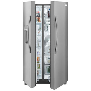 Frigidaire Gallery 36 in. 25.6 cu. ft. Side-by-Side Refrigerator with Ice & Water Dispenser - Stainless Steel, Stainless Steel, hires