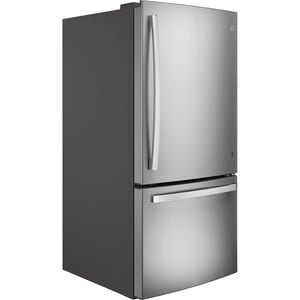 GE 33 in. 24.8 cu. ft. Bottom Freezer Refrigerator with Ice Maker - Fingerprint Resistant Stainless, , hires