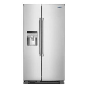 Maytag 36 in. 24.5 cu. ft. Side-by-Side Refrigerator with External Ice & Water Dispenser- Stainless Steel, , hires