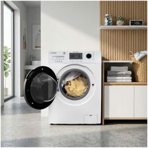 Equator Compact 24 in. 1.57 cu. ft. Stackable Front Load Washer with Pet & Sanitize Cycle - White, , hires