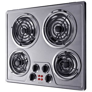 Summit 24 in. Electric Cooktop with 4 Coil Burners - Stainless Steel, , hires