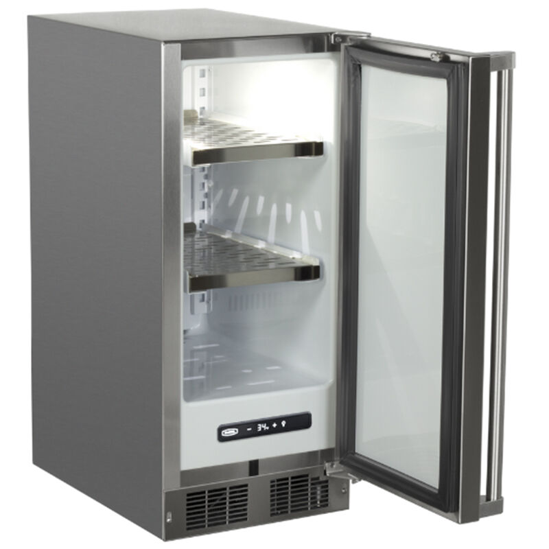 Marvel Outdoor Collection 15 in. 2.7 cu. ft. Built-In Outdoor Undercounter Refrigerator - Stainless Steel, , hires
