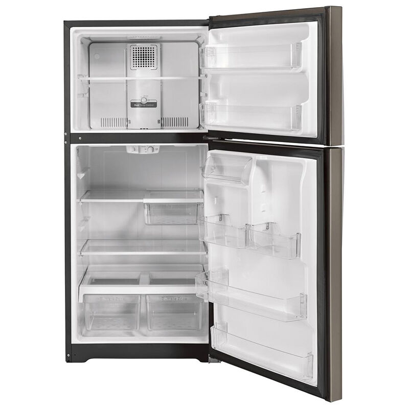 GE 33 in. 21.9 cu. ft. Garage Ready Top Freezer Refrigerator - Fingerprint Resistant Slate, Slate, hires