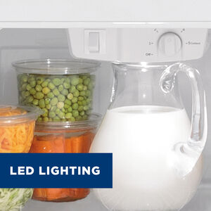 GE 28 in. 15.6 cu. ft. Top Freezer Refrigerator - White, White, hires