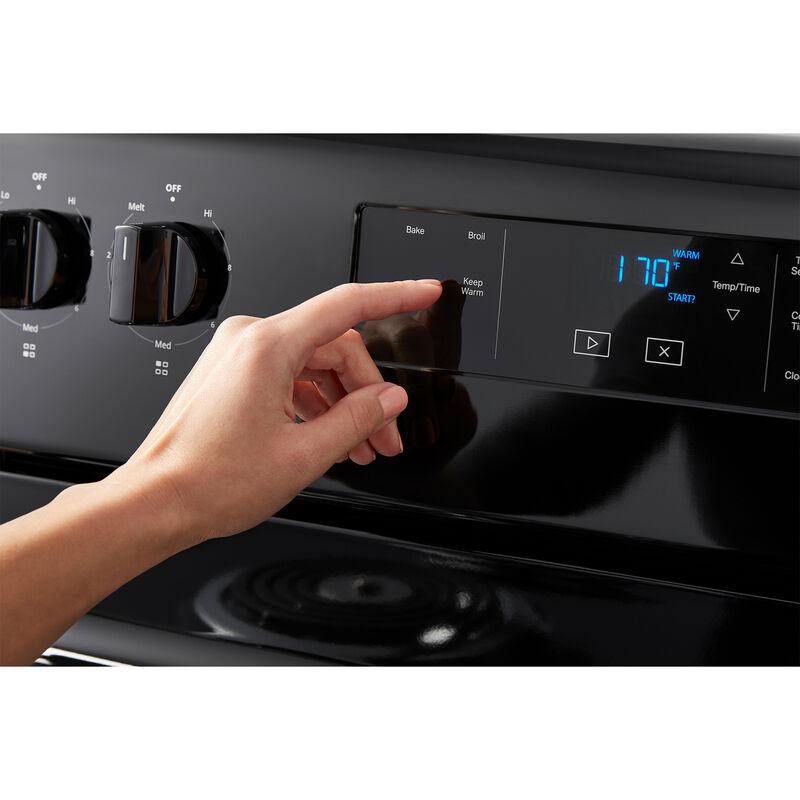 Whirlpool 30 in. 4.8 cu. ft. Electric Range with Coil Burners - Black, Black, hires