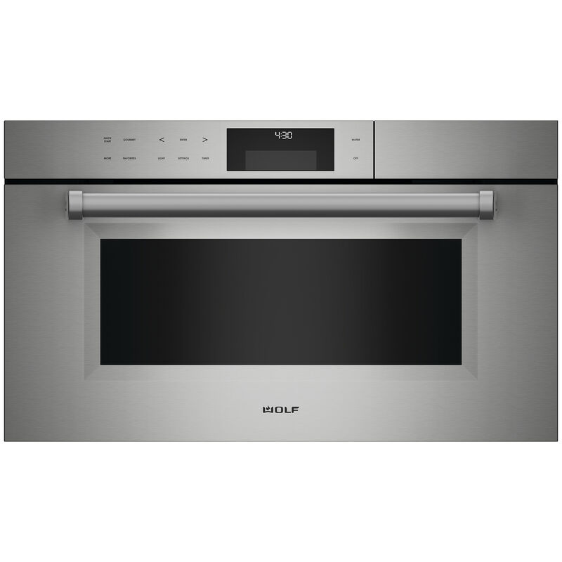 Wolf M Series 30 in. 1.8 cu. ft. Steam Electric Single Wall Oven with Standard Convection - Stainless Steel, , hires