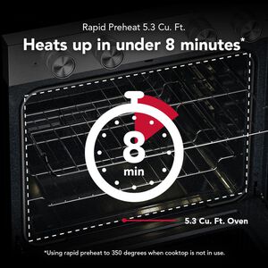 KitchenAid 30 in. 5.3 cu. ft. Smart Air-Fry True European Convection Electric Range with Radiant Burners - Fingerprint Resistant Stainless Steel, , hires