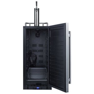 Summit 15 in. 2.9 cu. ft. Beer Dispenser with 1 Tap, Digital Controls & Digital Thermostat - Stainless Steel, , hires