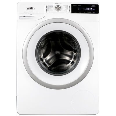 Summit 24 in. 2.3 cu. ft. Stackable Front Load Washer - White | SLW241W