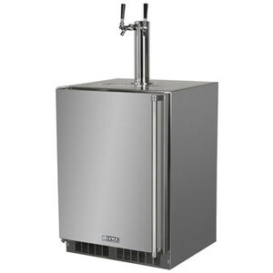 Lynx 24 in. Built-In/Freestanding 5.7 cu. ft. Compact Beverage Center with Adjustable Shelves & Digital Control - Stainless Steel, , hires