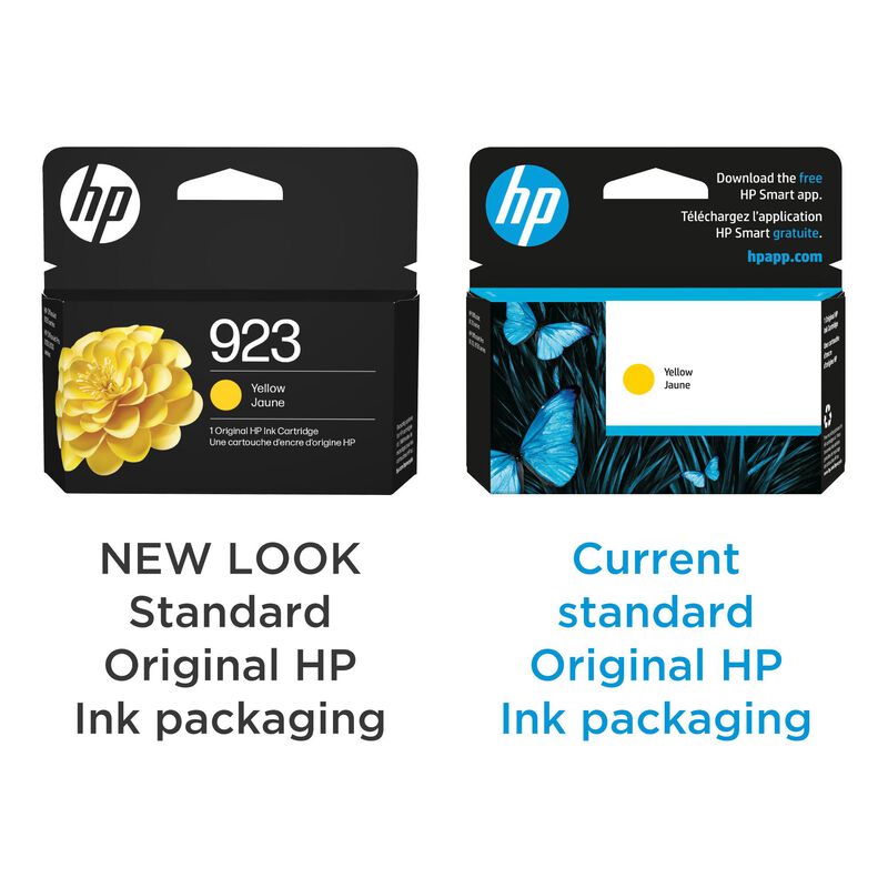 HP 923 Yellow Ink Cartridge, , hires