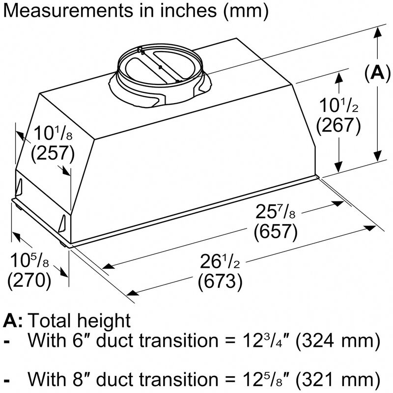 Bosch 800 Series 30 in. Smart Convertible Standard Style Range Hood with 600 CFM, 4 Fan Speeds & 2 LED Lights - Stainless Steel, , hires