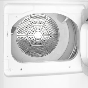 GE 27 in. 7.2 cu. ft. Electric Dryer with Up To 120 ft. Venting & Reversible Door - White, , hires
