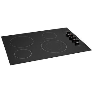 Frigidaire 30 in. 4-Burner Electric Cooktop with Power Burner - Black, Black, hires