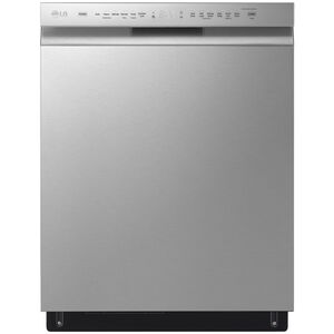 LG 24 in. Built-In Dishwasher with Front Control, 48 dBA Sound Level, 15 Place Settings & 9 Wash Cycles - PrintProof Stainless Steel, PrintProof Stainless Steel, hires