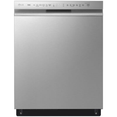 LG 24 in. Built-In Dishwasher with Front Control, 48 dBA Sound Level, 15 Place Settings & 9 Wash Cycles - PrintProof Stainless Steel | LDFN4542S