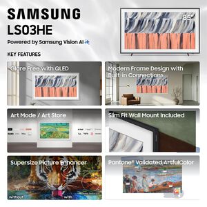 Samsung - 85" Class The Frame (LS03HE) QLED 4K UHD Smart Tizen TV, , hires