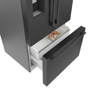 Bosch 500 Series 36 in. 21.6 cu. ft. Smart Counter Depth French Door Refrigerator with Ice & Water Dispenser - Black Stainless Steel, , hires