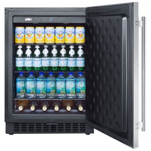 Summit 24 in. 4.6 cu. ft. Undercounter Refrigerator - Stainless Steel wtth Stainless Steel Cabinet, , hires