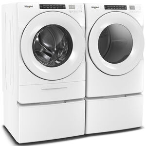 Whirlpool 27 in. 7.4 cu. ft. Stackable Long Vent Gas Dryer with Intuitive Controls, Sanitize Cycle & Sensor Dry - White, , hires