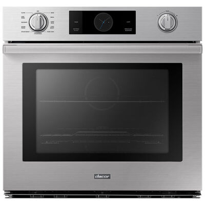 Dacor Transitional Series 30 in. 4.8 cu. ft. Electric Smart Wall Oven with Dual Convection & Self Clean - Silver Stainless | DOB30T977SS