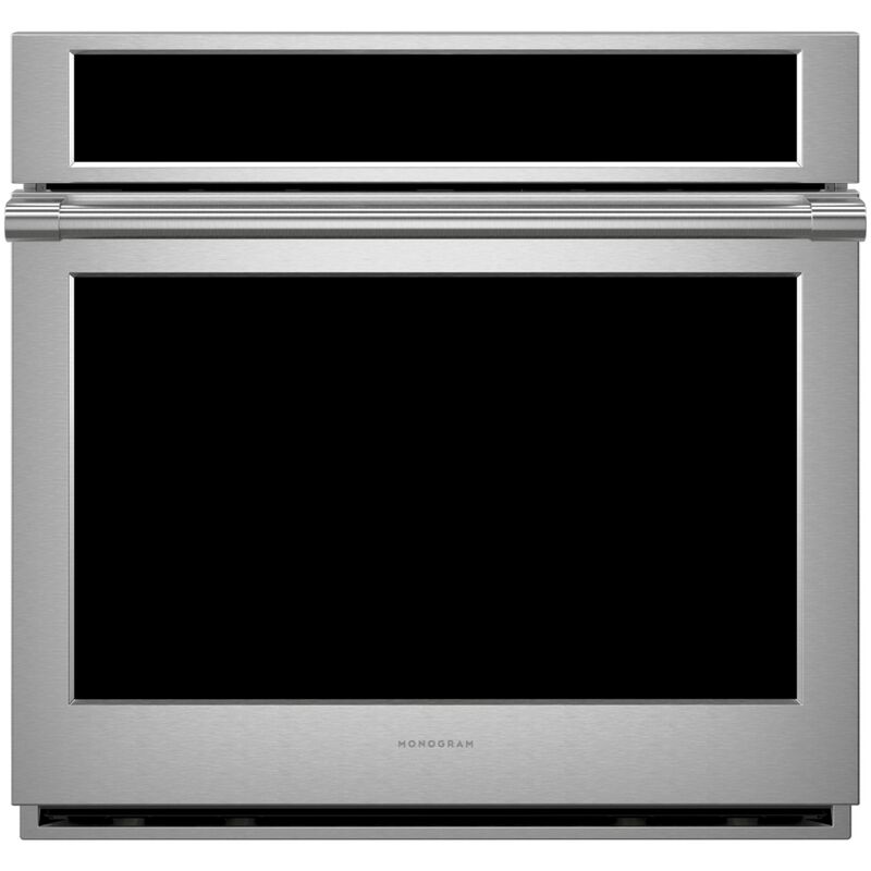 Monogram Statement Series 30 in. 5.0 cu. ft. Smart Electric Single Wall Oven with True European Convection - Stainless Steel, , hires