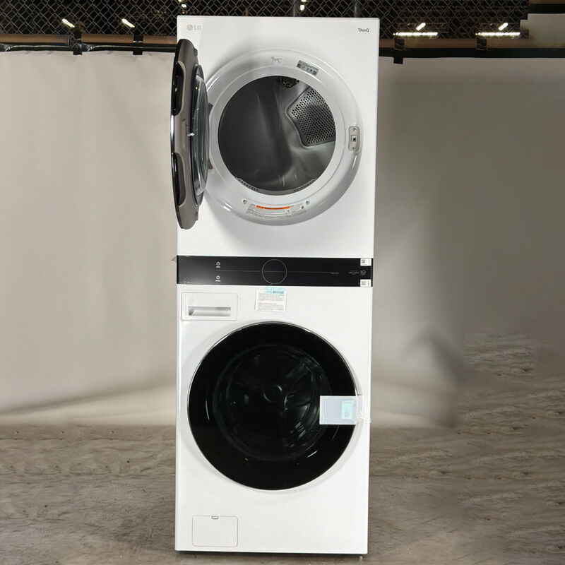 LG 27 in. WashTower with 4.5 cu. ft. Washer with 10 Wash Programs & 7.4 cu. ft. Gas Dryer with 9 Dryer Programs, Sensor Dry & Wrinkle Care - White (Open Box Good Condition), , hires