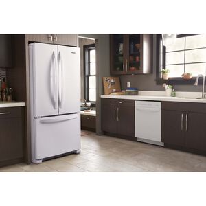 Whirlpool 24 in. ADA Compliant Front Control Dishwasher with 51 dBa Sound Level - White, White, hires