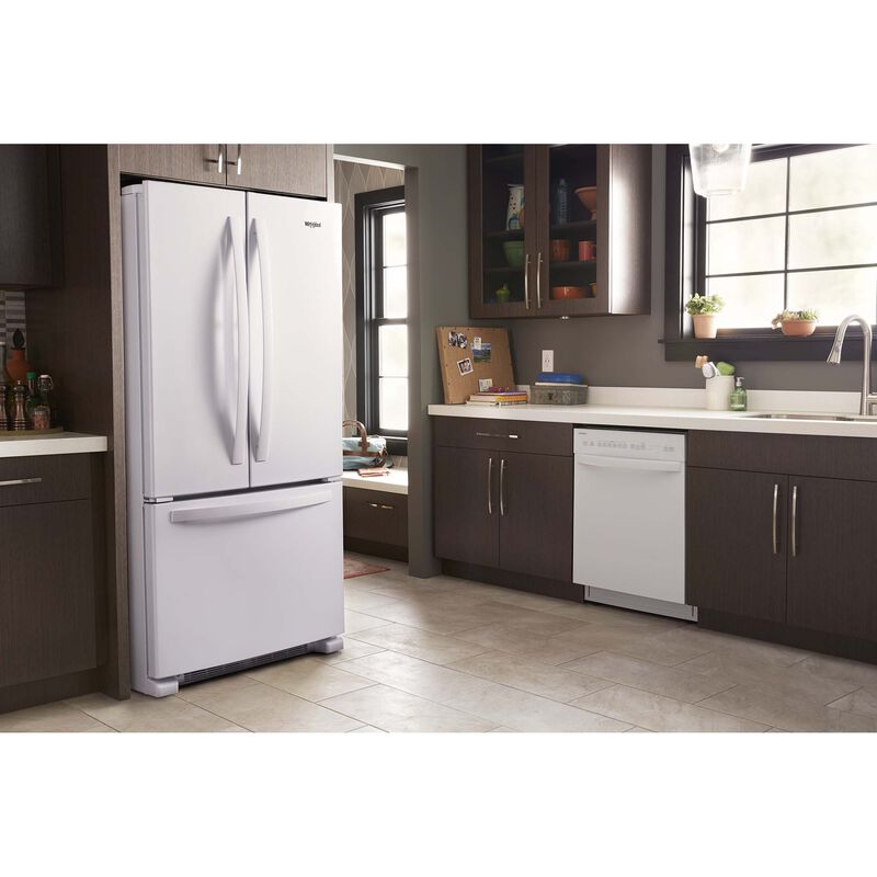 Whirlpool 24 in. ADA Compliant Front Control Dishwasher with 51 dBa Sound Level - White, White, hires