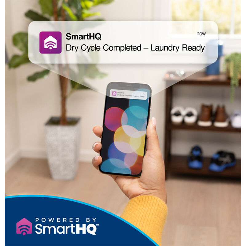 GE 28 in. 7.8 cu. ft. Smart Stackable Electric Dryer with Sanitize Cycle - Carbon Graphite, , hires