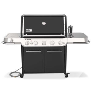 Weber Summit FS38 E Series 5-Burner Natural Gas Grill with Side Burner, Rotisserie & Smoker Box - Black, , hires