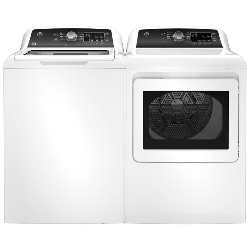 GE 27 in. 7.4 cu. ft. Electric Dryer with Sanitize Cycle & Sensor Dry - White, , hires