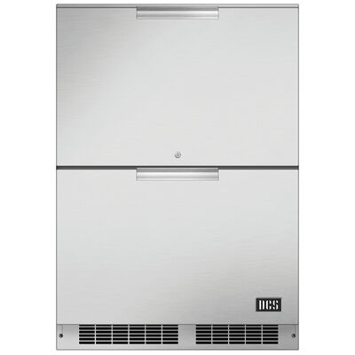 DCS 24 in. 5.0 cu. ft. Outdoor Refrigerator Drawer - Stainless Steel | RF24DE4