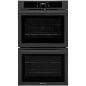Frigidaire 30 in. 10.6 cu. ft. Top Control Electric Double Wall Oven With Standard Convection - Black, Black, hires