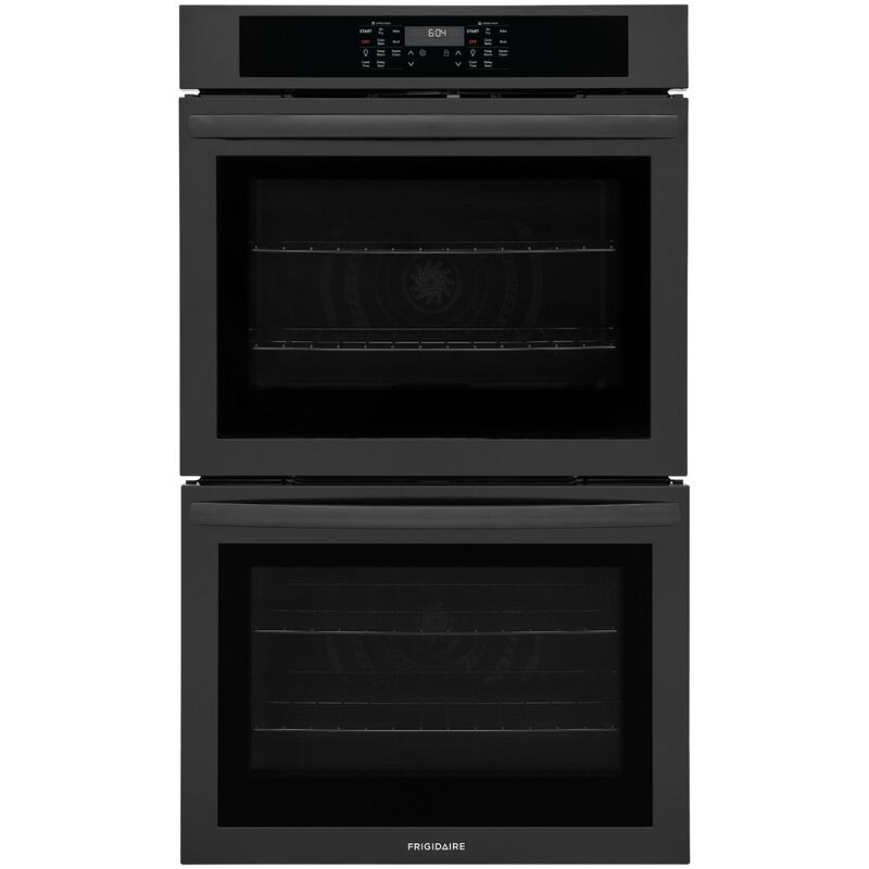 Frigidaire 30 in. 10.6 cu. ft. Top Control Electric Double Wall Oven With Standard Convection - Black, Black, hires