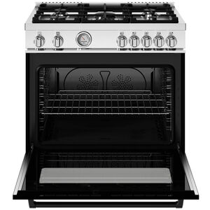 Bertazzoni Master Series 36 in. 5.9 cu. ft. Convection Oven Freestanding Natural Gas Range with 5 Sealed Burners - Matte Black, , hires