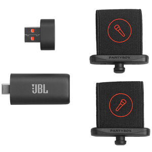 JBL Two Wireless AI-Powered Microphones with Real-Time Vocal Removal - Black, , hires