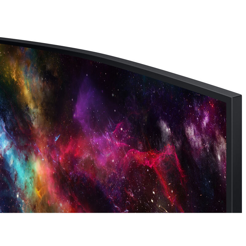 Samsung - 57" Odyssey Neo G9 Dual 4K UHD Quantum Mini-LED 240Hz 1ms HDR 1000 Curved Gaming Monitor (HDMI 2.1, DP 2.1, USB 3.0) - Black, , hires