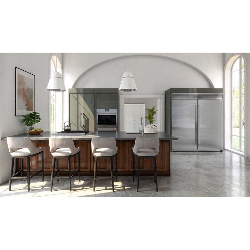 Wolf 30 in. 4-Burner Natural Gas Rangetop with Simmer Burner & Power Burner - Stainless Steel, , hires